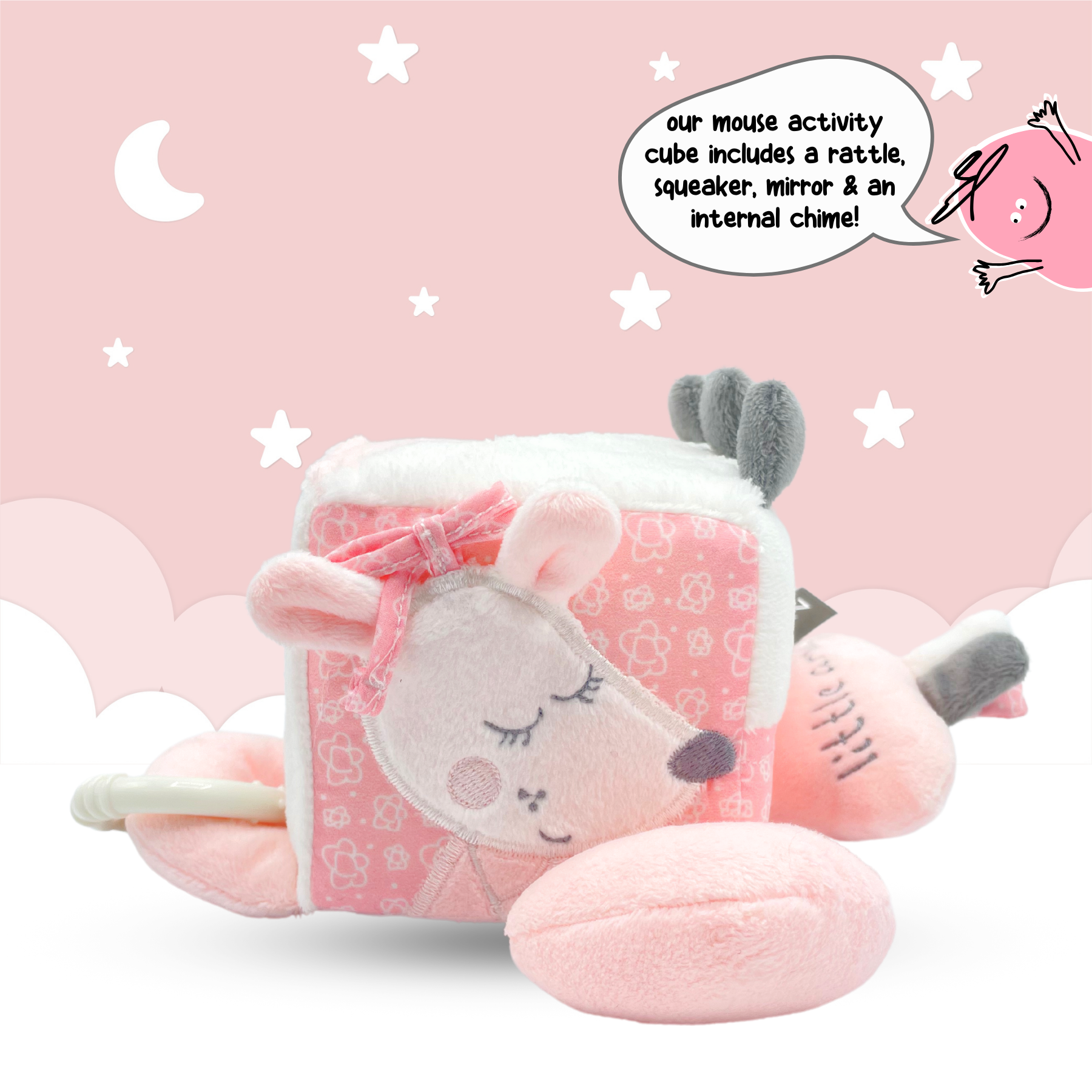 Blush Pink Baby & Toddler Toy Deluxe Gift Box
