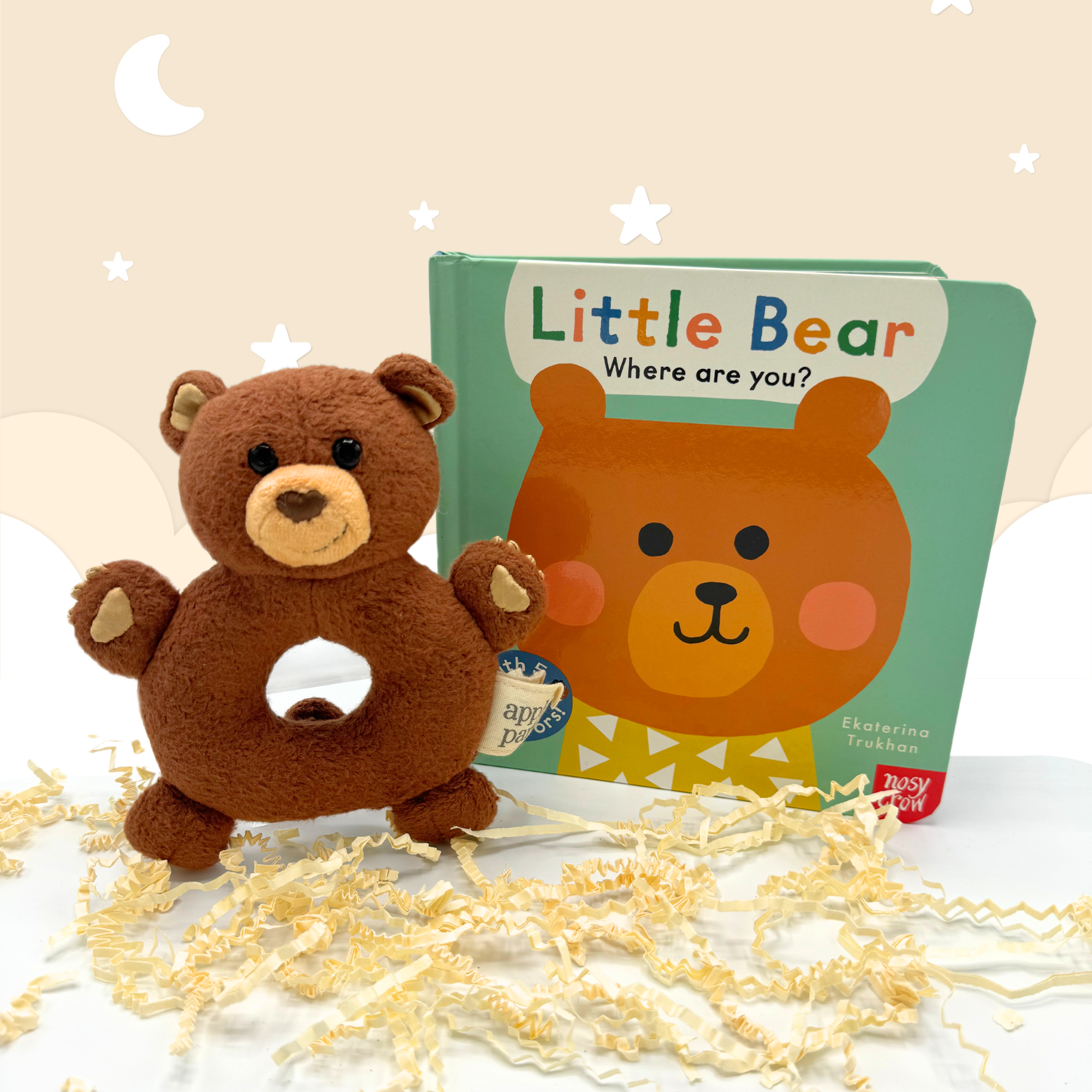 Oatmeal Teddy Bear Baby & Toddler Toy Mini Gift Box