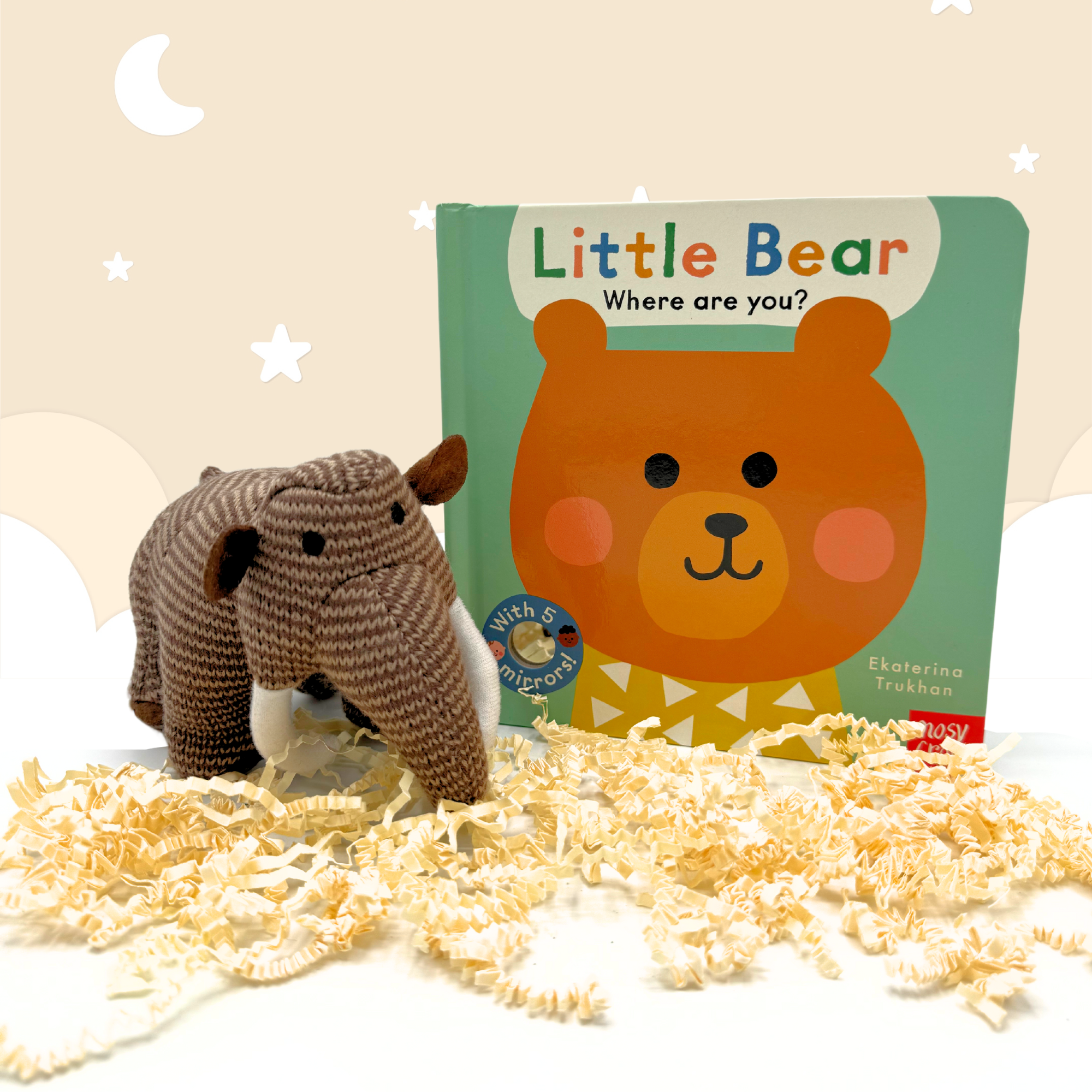 Oatmeal Mammoth Baby & Toddler Toy Mini Gift Box