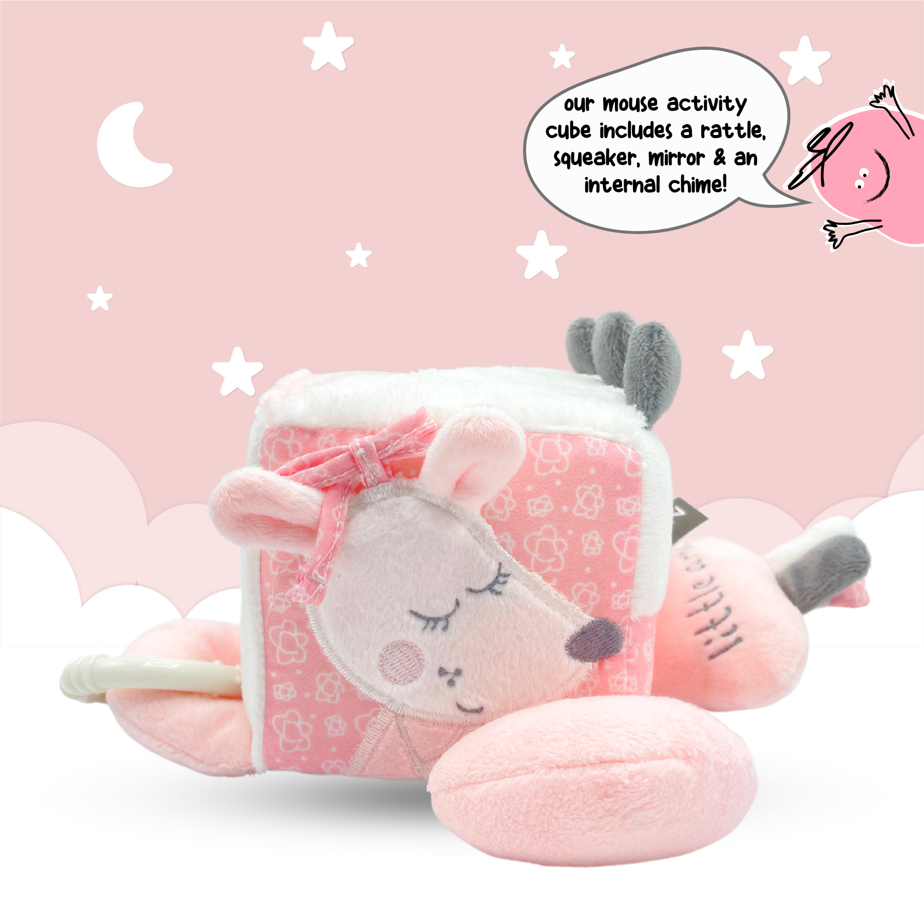 Blush Pink Baby Toy Deluxe Gift Box