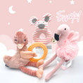 Load image into Gallery viewer, Blush Pink Flamingo Baby Toy Mini Gift Box
