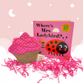 Load image into Gallery viewer, Blush Pink Cupcake Baby Toy Mini Gift Box
