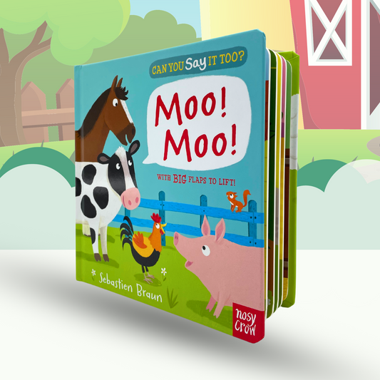 Can You Say It Too? Moo! Moo! Book