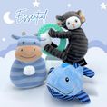 Load image into Gallery viewer, Indigo Blue Whale Baby Toy Mini Gift Box
