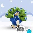 Load image into Gallery viewer, Indigo Blue Peacock Baby Toy Mini Gift Box
