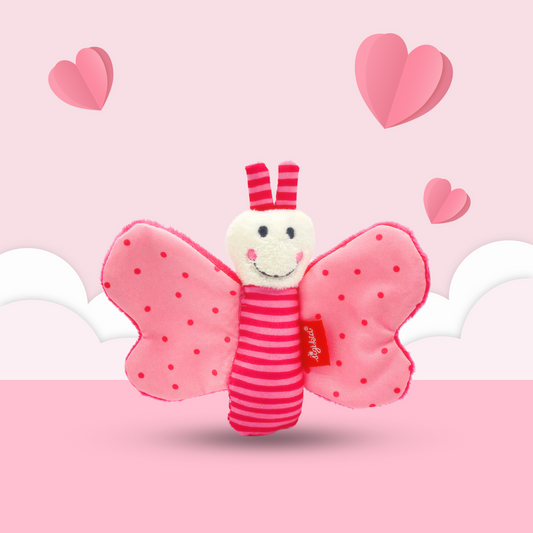 Pink Crinkle Butterfly Toy