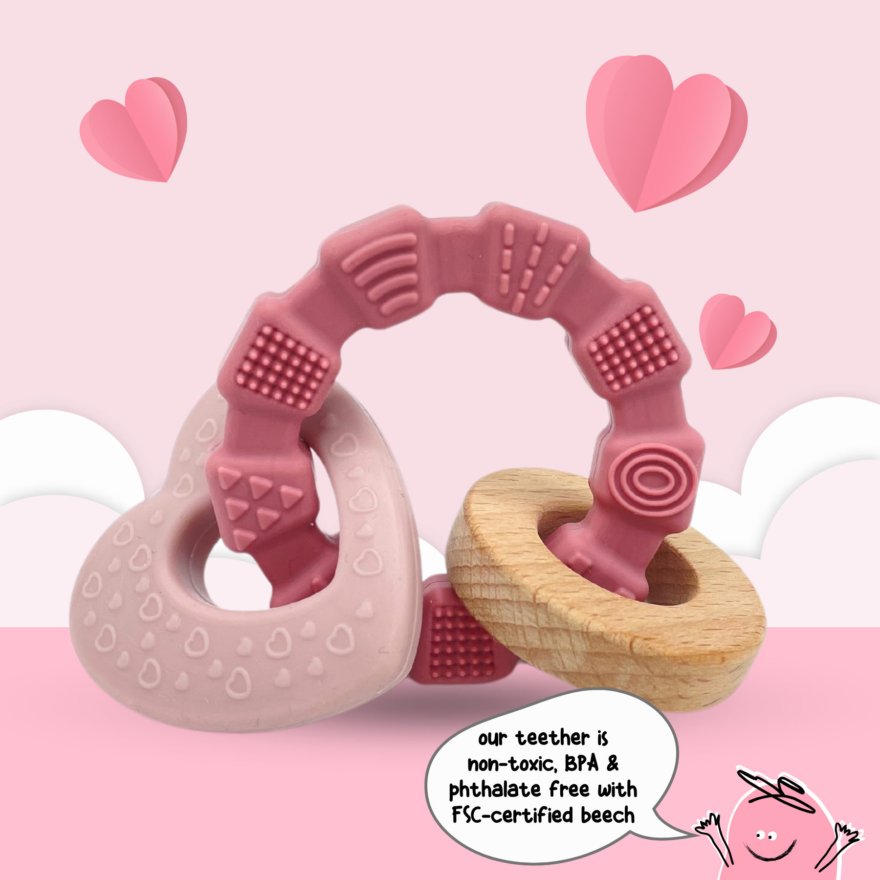 Valentine's Day Baby Toy Essential Gift Box